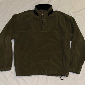 PlayDry: by Greg Norman:Green Ribbed sweater. Water/wind proof Sz M